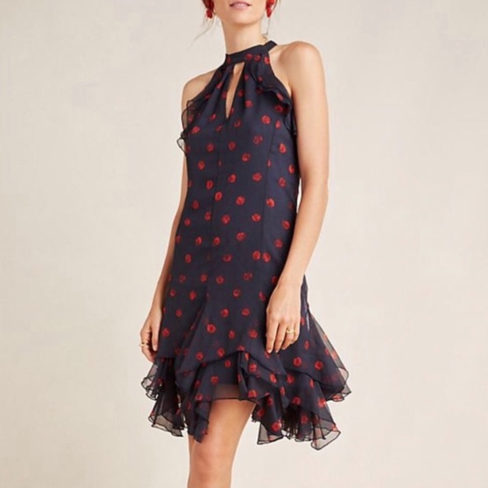 Anthropologie Eva Franco Orleans Ruffled Mini Dress!